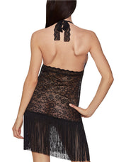 Boite a Desir Lace Jacquard Lace and Fringe Night Dress