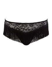Boite a Desir Lace Jacquard Lace and Fringe Hot Tanga