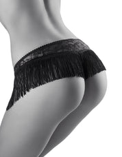 Boite a Desir Lace Jacquard Lace and Fringe Hot Tanga