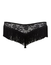 Boite a Desir Lace Jacquard Lace and Fringe Hot Tanga