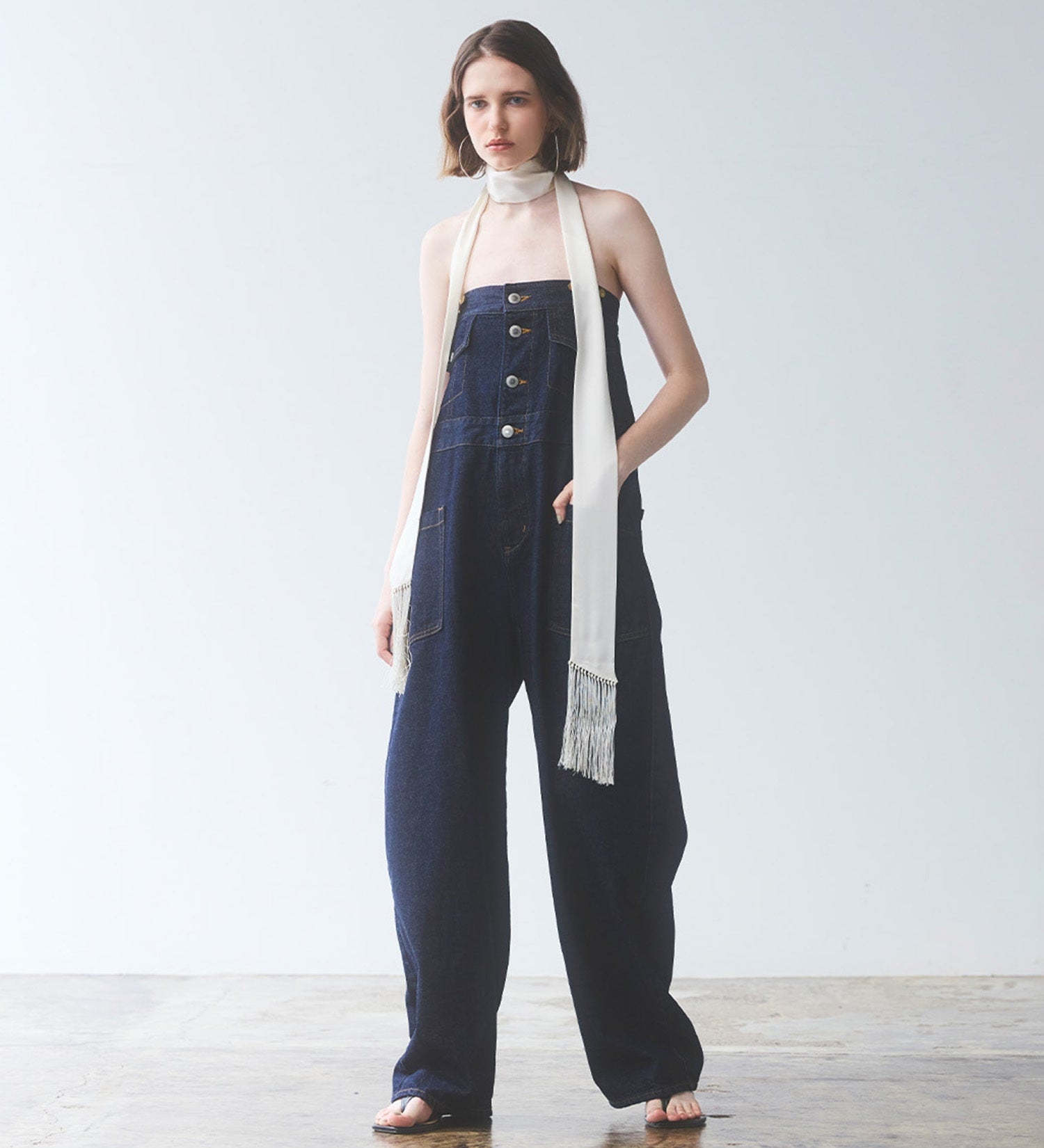 SOMETHING BUTTON UP SALOPETTE SA1905-00 ONE WASH