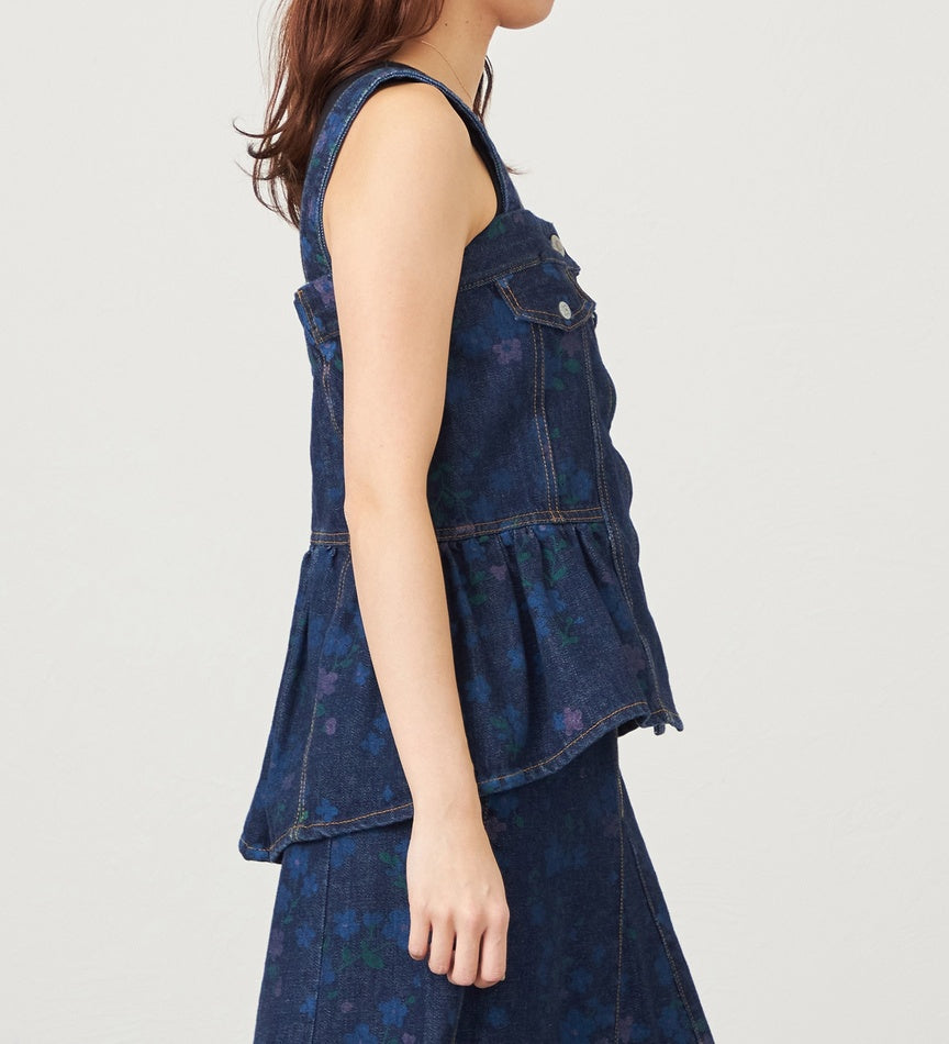 SOMETHING WAIST GATHER BUSTIER SAT009-99 FLOWER