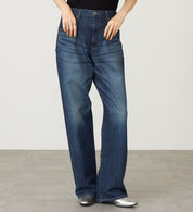 SOMETHING JEANS SEA54-26 ELSA LOOSE STRAIGHT DARK BLUE