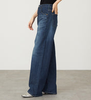 SOMETHING JEANS SEA54-26 ELSA LOOSE STRAIGHT DARK BLUE