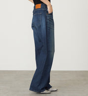 SOMETHING JEANS SEA54-26 ELSA LOOSE STRAIGHT DARK BLUE