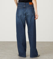 SOMETHING JEANS SEA54-26 ELSA LOOSE STRAIGHT DARK BLUE