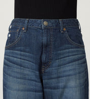 SOMETHING JEANS SEA54-26 ELSA LOOSE STRAIGHT DARK BLUE