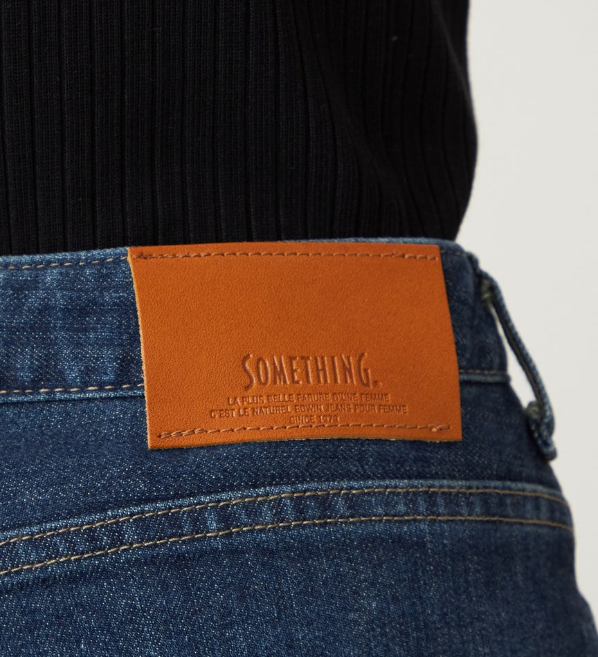SOMETHING JEANS SEA54-26 ELSA LOOSE STRAIGHT DARK BLUE
