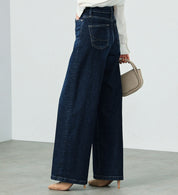 SOMETHING JEANS LISA WIDE SEA58-126 USED DARK BLUE