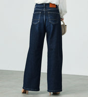 SOMETHING JEANS LISA WIDE SEA58-126 USED DARK BLUE