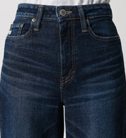 SOMETHING JEANS LISA WIDE SEA58-126 USED DARK BLUE