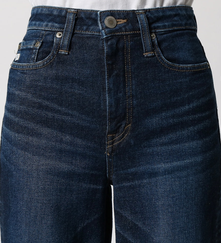 SOMETHING JEANS LISA WIDE SEA58-126 USED DARK BLUE