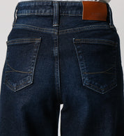 SOMETHING JEANS LISA WIDE SEA58-126 USED DARK BLUE