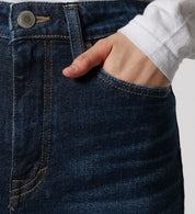 SOMETHING JEANS LISA WIDE SEA58-126 USED DARK BLUE