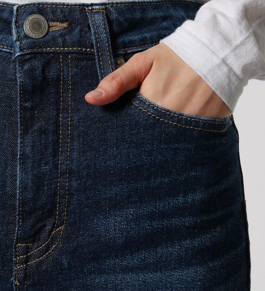 SOMETHING JEANS LISA WIDE SEA58-126 USED DARK BLUE