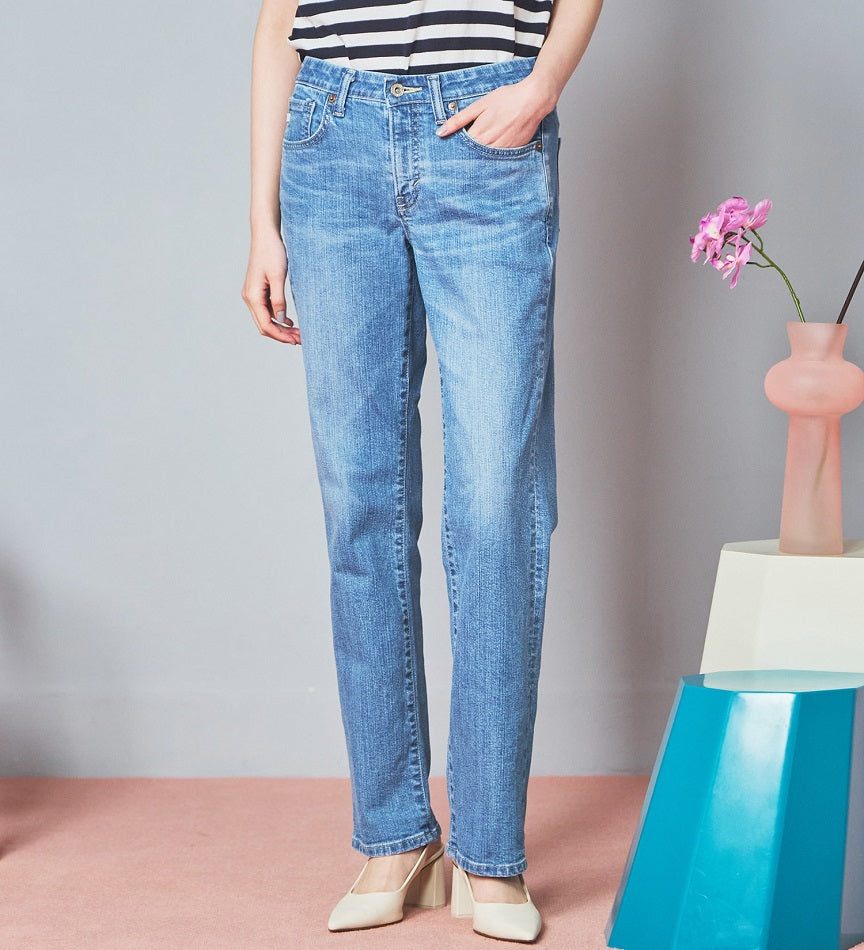 SOMETHING JEANS SKY03-250 ELSA STANDARD STRAIGHT LIGHT BLUE