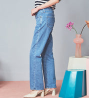 SOMETHING JEANS SKY03-250 ELSA STANDARD STRAIGHT LIGHT BLUE