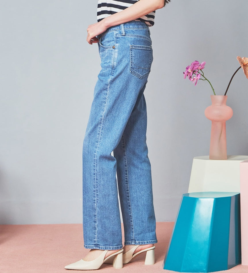 SOMETHING JEANS SKY03-250 ELSA STANDARD STRAIGHT LIGHT BLUE