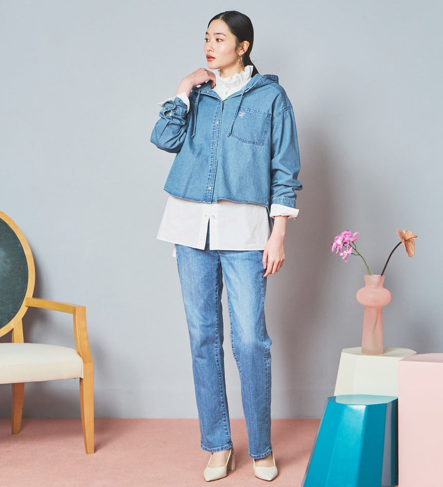 SOMETHING JEANS SKY03-250 ELSA STANDARD STRAIGHT LIGHT BLUE