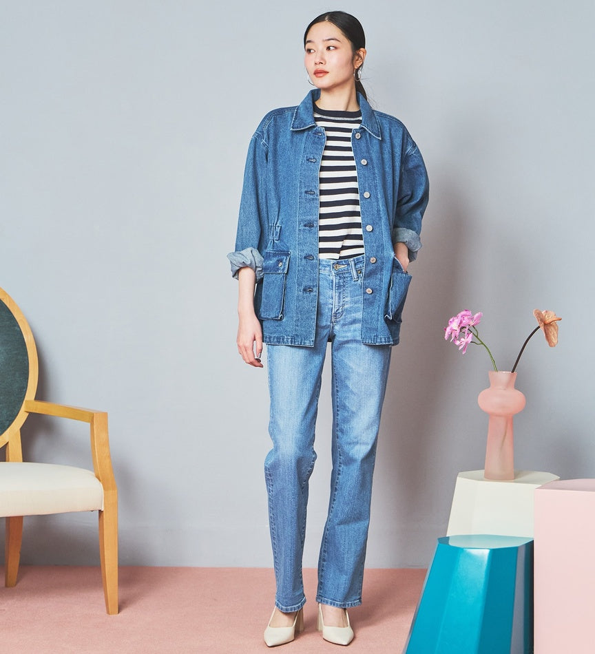 SOMETHING JEANS SKY03-250 ELSA STANDARD STRAIGHT LIGHT BLUE