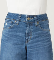 SOMETHING JEANS LISA SEMI WIDE SKY35-46  MID BLUE USED WASH