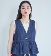 SOMETHING TOP SNT123-2600 PEPLUM BUSTIER LITE OW