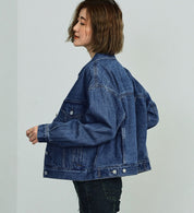 SOMETHING DENIM JACKET ST117-92 MID BLUE