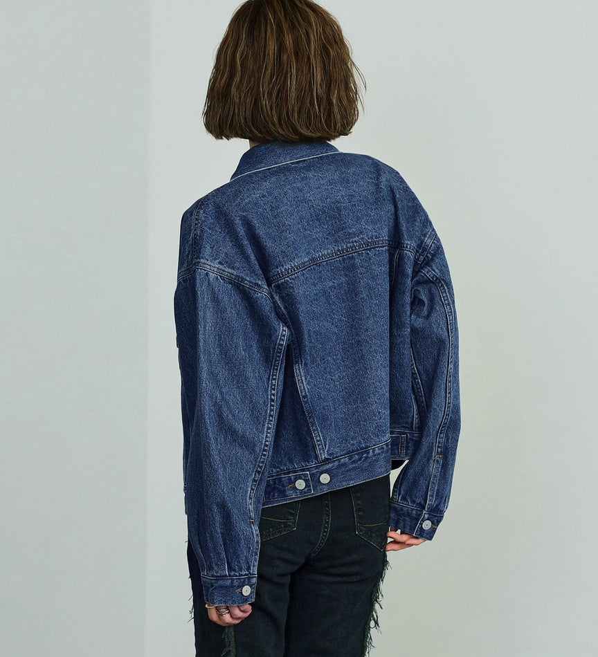 SOMETHING DENIM JACKET ST117-92 MID BLUE