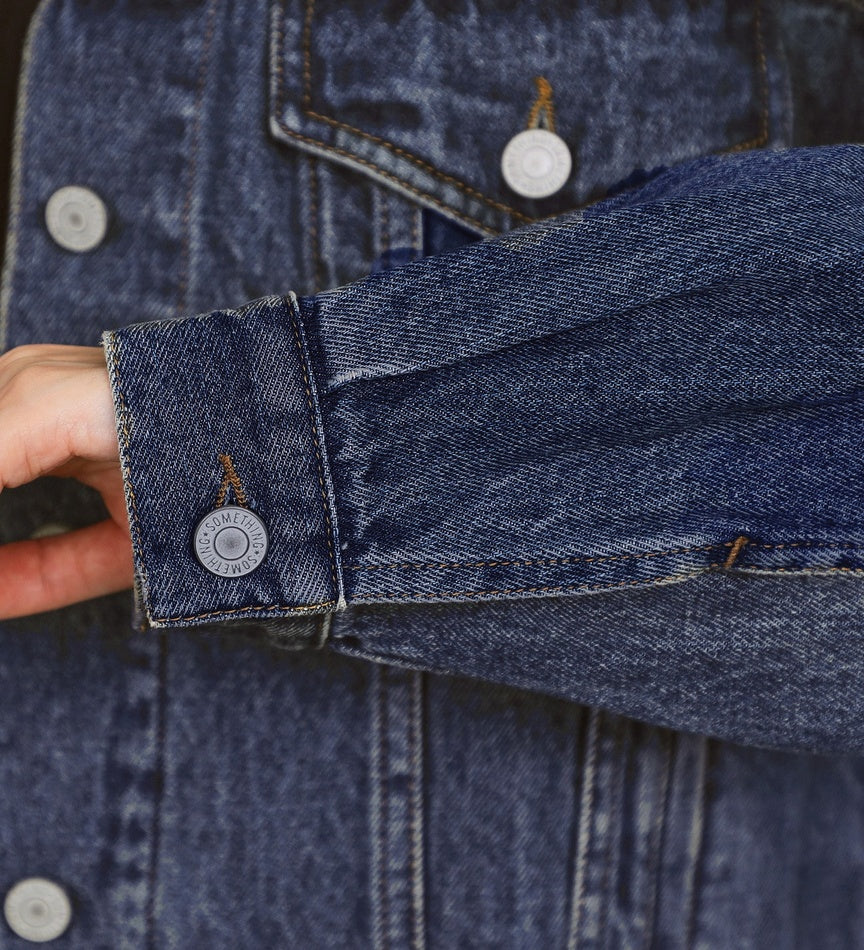 SOMETHING DENIM JACKET ST117-92 MID BLUE