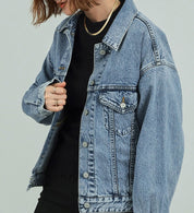 SOMETHING DENIM JACKET ST117-98 LIGHT BLUE