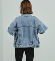 SOMETHING DENIM JACKET ST117-98 LIGHT BLUE