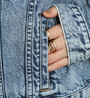 SOMETHING DENIM JACKET ST117-98 LIGHT BLUE