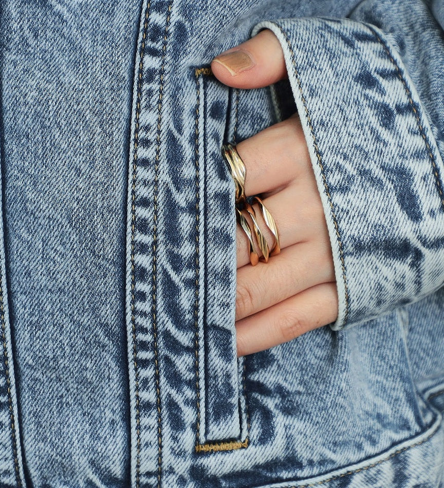 SOMETHING DENIM JACKET ST117-98 LIGHT BLUE