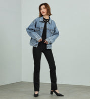 SOMETHING DENIM JACKET ST117-98 LIGHT BLUE