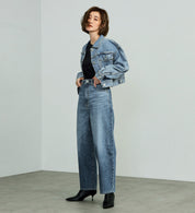 SOMETHING DENIM JACKET ST118-98 BIG DETAIL LIGHT BLUE