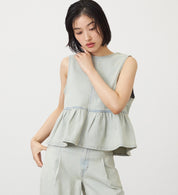SOMETHING TOP ST123-16 PEPLUM 2WAY BUSTIER BEIGE