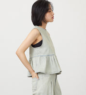 SOMETHING TOP ST123-16 PEPLUM 2WAY BUSTIER BEIGE