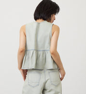 SOMETHING TOP ST123-16 PEPLUM 2WAY BUSTIER BEIGE