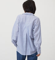 SOMETHING STRIPE SHIRTS ST223-6104 L/S NAVY