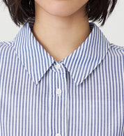 SOMETHING STRIPE SHIRTS ST223-6104 L/S NAVY