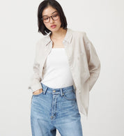 SOMETHING STRIPE SHIRTS ST223-6116 L/S BEIGE