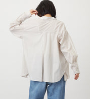 SOMETHING STRIPE SHIRTS ST223-6116 L/S BEIGE