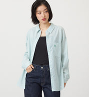 SOMETHING STRIPE SHIRTS ST223-6120 L/S GREEN