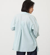 SOMETHING STRIPE SHIRTS ST223-6120 L/S GREEN