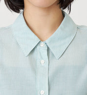 SOMETHING STRIPE SHIRTS ST223-6120 L/S GREEN