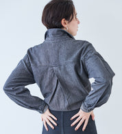 SOMETHING BIG DENIM SHIRT ST224-183 L/S BLACK