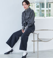 SOMETHING BIG DENIM SHIRT ST224-183 L/S BLACK