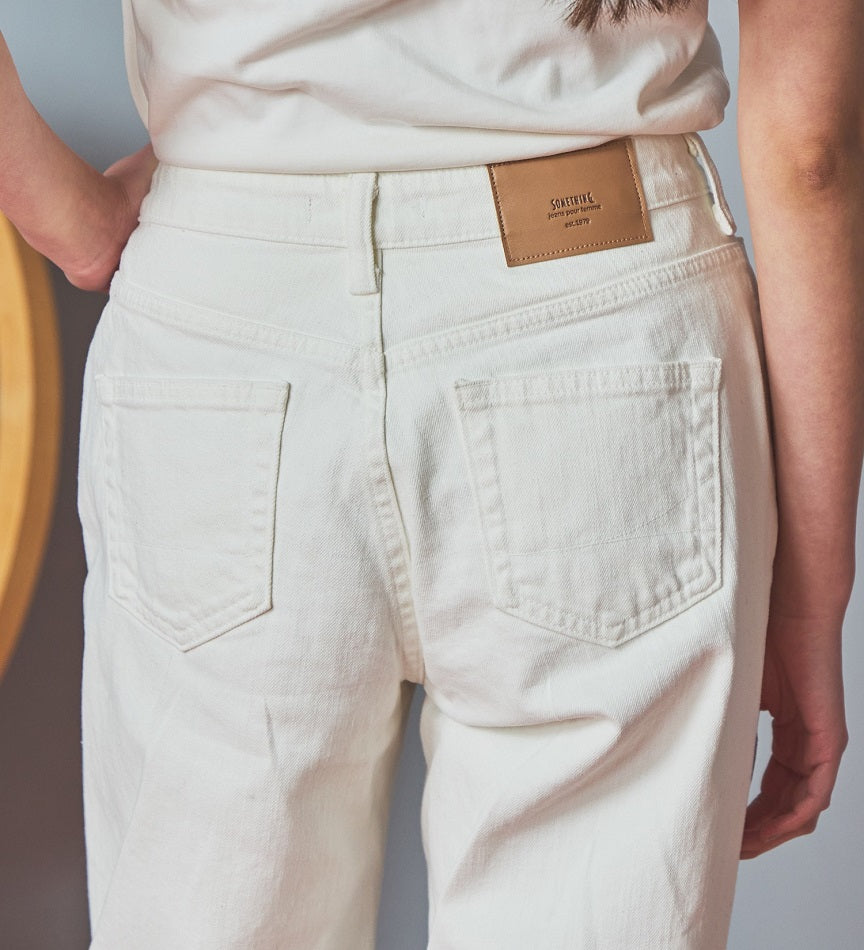 SOMETHING JEANS STG13-18 ELSA NV STRAIGHT WHITE