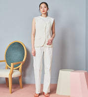 SOMETHING JEANS STG13-18 ELSA NV STRAIGHT WHITE