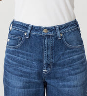 SOMETHING JEANS STG13-36 ELSA NV STRAIGHT MID BLUE USED WASH